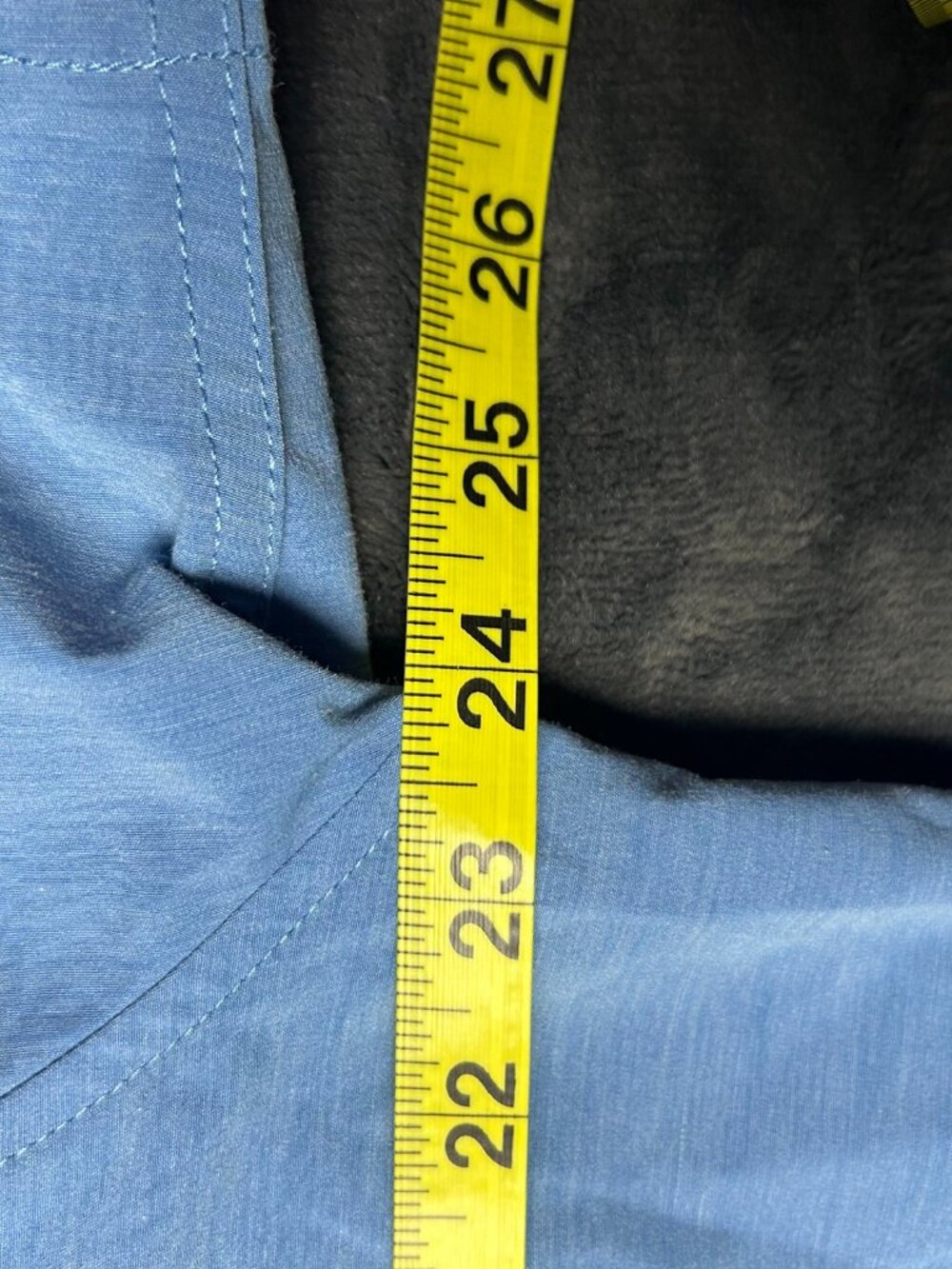 Huk Fishing Short Sleeve Button Shirt Xl Blue Polyester Cotton Spandex Stretch - Picture 5 of 7